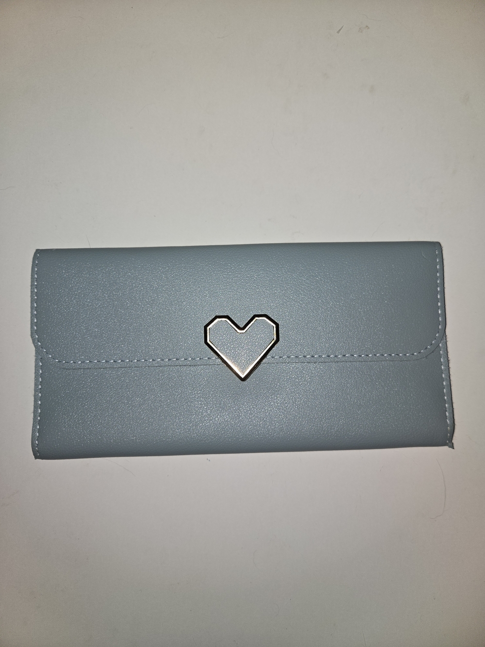 Heart Accent Light Blue Women's Wallet